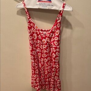 Hollister Floral Red Women's/Juniors Maxi Dress (extra-small)